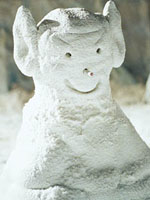 Kindlicher Rassismus. Schneemann von Travis und Malcolm.