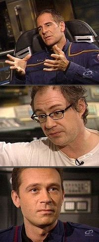 Abschied von einer unvollendeten Mission: Scott Bakula, John Billingsley & Connor Trinneer.