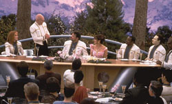 Die TNG-Crew bittet zur Pressekonferenz